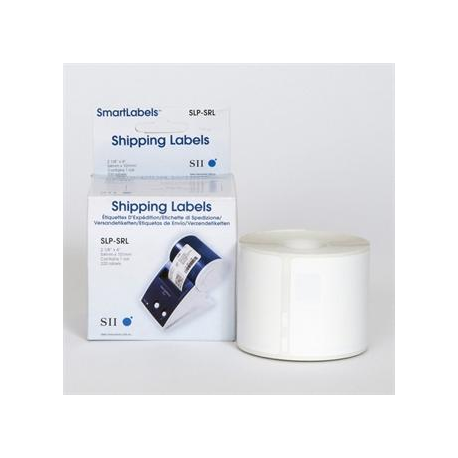 Seiko Instruments SLP-SRL - White - 54 x 101 mm 220 label(s) (1 roll(s) x 220) shipping labels - for Smart Label Printer 440, 440 Office Administration Pack, 450, 620, 650, 650SE - 2