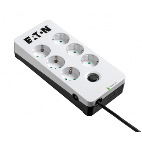 Eaton Protection Box 6 DIN - Surge protector - AC 220-250 V - 2500 Watt - output connectors: 6 - white - 1