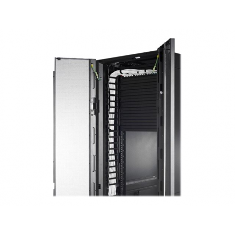 APC - Rack cable management panel - black - 45U (pack of 2) - for P/N: NBPD0160A, NBWL0355A, NBWL0356A, SMX3000HV-BR, SRT1000RMXLI, SRT1500RMXLA-NC - 3