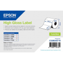 Epson Premium - Smooth matte - permanent acrylic adhesive - bright white - A4 (210 x 297 mm) 800 label(s) (4 roll(s) x 200) die cut labels - for ColorWorks CW-C6500Ae, CW-C6500Pe