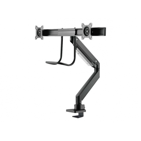 Neomounts by Newstar Select NM-D775DX - Mounting kit - for 2 LCD displays (full-motion) - black - screen size: 10"-32" - clamp mountable, grommet, desk-mountable - 3