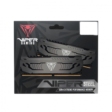Patriot Extreme Performance Viper Steel - DDR4 - module - 16 GB - DIMM 288-pin - 3200 MHz / PC4-25600 - CL16 - 1.35 V - unbuffered - non-ECC - gunmetal gray - 1