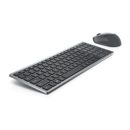 Dell Wireless Keyboard and Mouse KM7120W - Keyboard and mouse set - wireless - 2.4 GHz, Bluetooth 5.0 - QWERTY - Russian - titan grey - 1