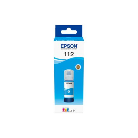 Epson EcoTank 112 - 70 ml - cyan - original - ink refill - for EcoTank L11160, L15150, L15160, L6460, L6490, L6550, L6570, L6580; EcoTank Pro L15180 - 0