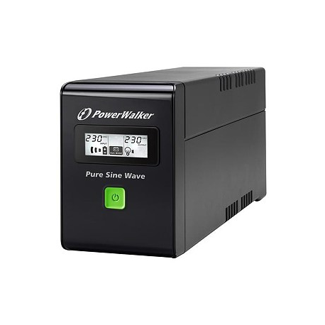 PowerWalker VI 600 SCL FR - UPS - AC 162-290 V - 360 Watt - 600 VA 7 Ah - USB - output connectors: 2 - 4
