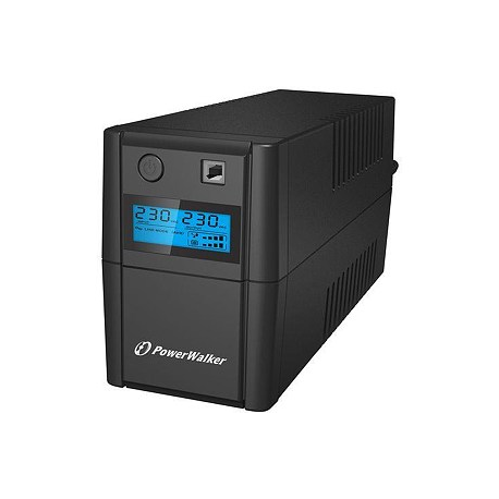 PowerWalker VI 650 SH FR - UPS - AC 170-280 V - 360 Watt - 650 VA 7 Ah - USB - output connectors: 2 - 2