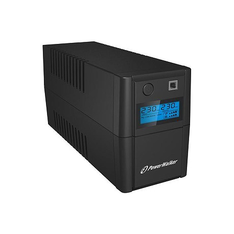 PowerWalker VI 650 SH FR - UPS - AC 170-280 V - 360 Watt - 650 VA 7 Ah - USB - output connectors: 2 - 4