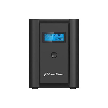 PowerWalker VI 2200 SH FR - UPS - AC 170-280 V - 1200 Watt - 2200 VA 9 Ah - USB - output connectors: 4 - 5