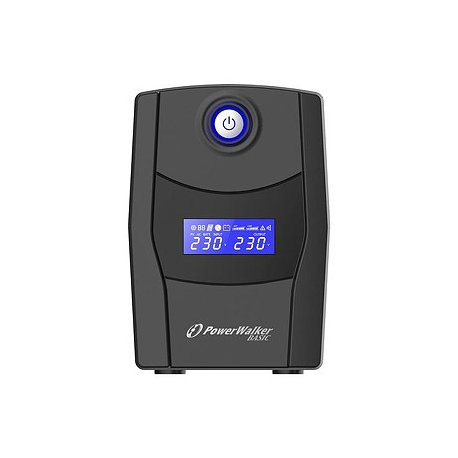 PowerWalker VI 1000 LCD FR - UPS - AC 162-290 V - 600 Watt - 1000 VA 7 Ah - USB - output connectors: 4 - 4