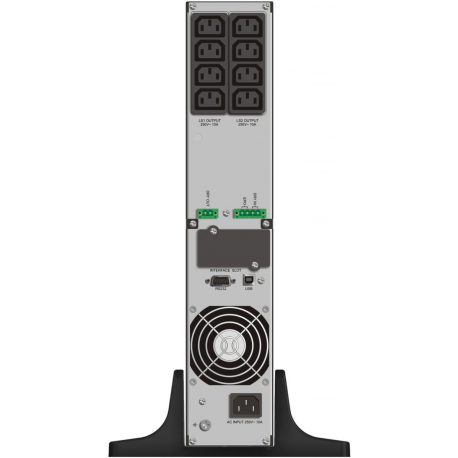 PowerWalker VFI 2000 RT HID - UPS (rack-mountable / external) - 1800 Watt - 2000 VA 9 Ah - RS-232, USB - output connectors: 8 - 2U - 19" - 5