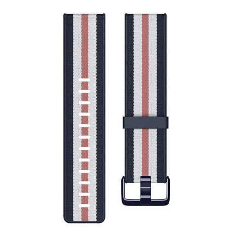 Fitbit Woven Hybrid - Large - strap for smart watch - pink navy - for Fitbit Versa - 0