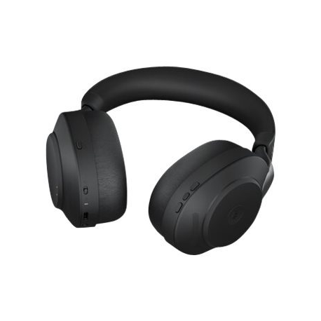 Jabra Evolve2 85 MS Stereo - Headset - full size - Bluetooth - wireless, wired - active noise cancelling - 3.5 mm jack - noise isolating - black - Certified for Microsoft Teams - 1