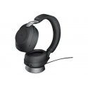Jabra Evolve2 85 MS Stereo - Headset - full size - Bluetooth - wireless, wired - active noise cancelling - 3.5 mm jack - noise isolating - black - Certified for Microsoft Teams