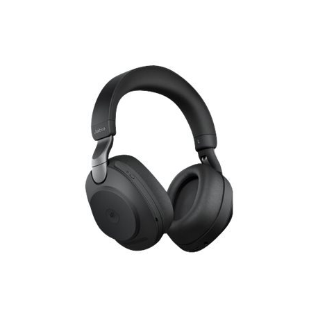 Jabra Evolve2 85 MS Stereo - Headset - full size - Bluetooth - wireless, wired - active noise cancelling - 3.5 mm jack - noise isolating - black - Certified for Microsoft Teams - 1