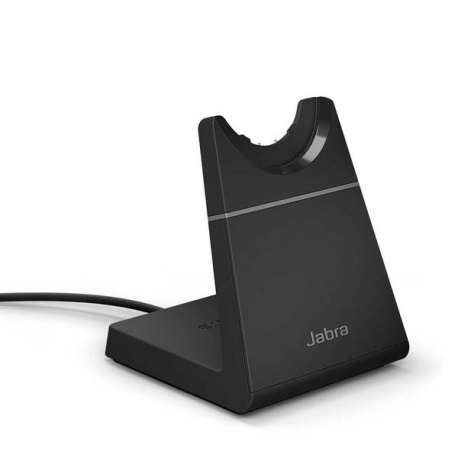 Jabra Evolve2 65 UC Stereo - Headset - on-ear - Bluetooth - wireless - USB-A - noise isolating - black - with charging stand - 2