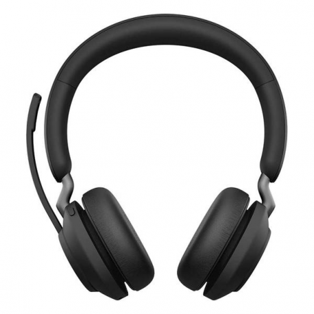 Jabra Evolve2 65 UC Stereo - Headset - on-ear - Bluetooth - wireless - USB-A - noise isolating - black - with charging stand - 6