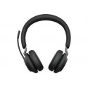 Jabra Evolve2 65 UC Stereo - Headset - on-ear - Bluetooth - wireless - USB-A - noise isolating - black