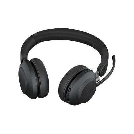 Jabra Evolve2 65 UC Stereo - Headset - on-ear - Bluetooth - wireless - USB-A - noise isolating - black - 1