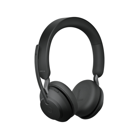 Jabra Evolve2 65 UC Stereo - Headset - on-ear - Bluetooth - wireless - USB-A - noise isolating - black - 5