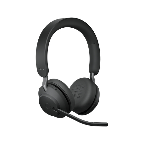 Jabra Evolve2 65 UC Stereo - Headset - on-ear - Bluetooth - wireless - USB-A - noise isolating - black - 6
