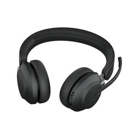 Jabra Evolve2 65 UC Stereo - Headset - on-ear - Bluetooth - wireless - USB-A - noise isolating - black - 8