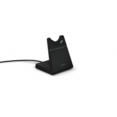Jabra Evolve2 65 MS Stereo - Headset - on-ear - Bluetooth - wireless - USB-C - noise isolating - black - with charging stand - Certified for Microsoft Teams - 12