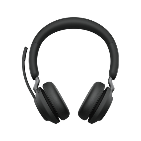 Jabra Evolve2 65 MS Stereo - Headset - on-ear - Bluetooth - wireless - USB-A - noise isolating - black - Certified for Microsoft Teams - 7