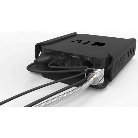 Compulocks Apple TV 6th  /  5th  /  4th Gen Security Mount - Mounting kit (security bracket, locking head assembly) - for mediabox - high-grade aluminium - jet black - mounting interface: 75 x 75 mm - for Apple TV 4K (1st generation, 2nd generation); TV HD - 3