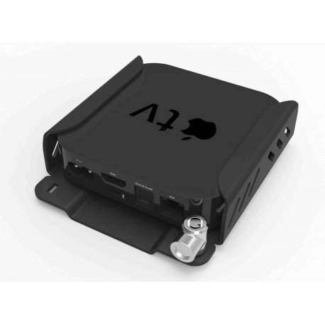 Compulocks Apple TV 6th  /  5th  /  4th Gen Security Mount - Mounting kit (security bracket, locking head assembly) - for mediabox - high-grade aluminium - jet black - mounting interface: 75 x 75 mm - for Apple TV 4K (1st generation, 2nd generation); TV HD - 19