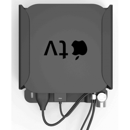 Compulocks Apple TV 6th  /  5th  /  4th Gen Security Mount - Mounting kit (security bracket, locking head assembly) - for mediabox - high-grade aluminium - jet black - mounting interface: 75 x 75 mm - for Apple TV 4K (1st generation, 2nd generation); TV HD - 21