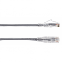 Black Box Slim-Net - Patch cable - RJ-45 (M) to RJ-45 (M) - 30.5 cm - UTP - CAT 6 - booted, molded, stranded - grey