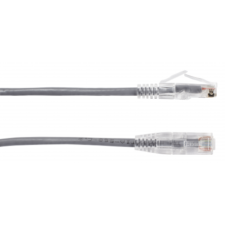 Black Box Slim-Net - Patch cable - RJ-45 (M) to RJ-45 (M) - 1.52 m - UTP - CAT 6 - booted, molded, stranded - grey - 0