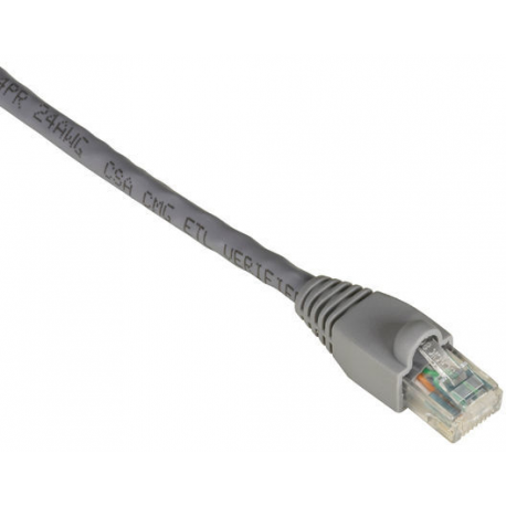 Black Box GigaTrue 550 - Patch cable - RJ-45 (M) to RJ-45 (M) - 4.5 m - CAT 6 - booted, snagless, stranded - grey - 0