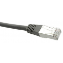 Black Box GigaTrue - Patch cable - RJ-45 (M) to RJ-45 (M) - 1 m - S / FTP - CAT 6a - booted, halogen-free, snagless, stranded - grey
