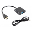 Lanberg - Video converter - HDMI - VGA - black