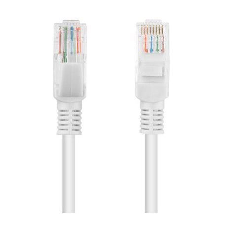 Lanberg - Patch cable - RJ-45 (M) to RJ-45 (M) - 50 cm - UTP - CAT 5e - snagless - grey, RAL 7035 - 0