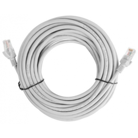 Lanberg - Patch cable - RJ-45 (M) to RJ-45 (M) - 5 m - UTP - CAT 5e - snagless - grey, RAL 7035 - 3