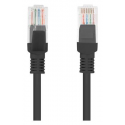 Lanberg - Patch cable - RJ-45 (M) to RJ-45 (M) - 1.5 m - UTP - CAT 5e - stranded - black, RAL 9004