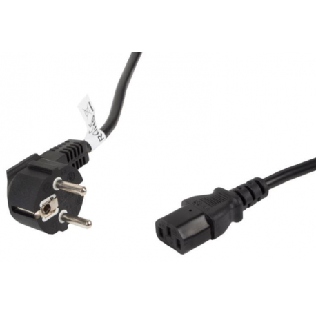 Lanberg - Power cable - CEI 23-16 / VII  /  CEE 7 / 3 (SCHUKO) to IEC 60320 C13 - 10 A - 5 m - black - 0