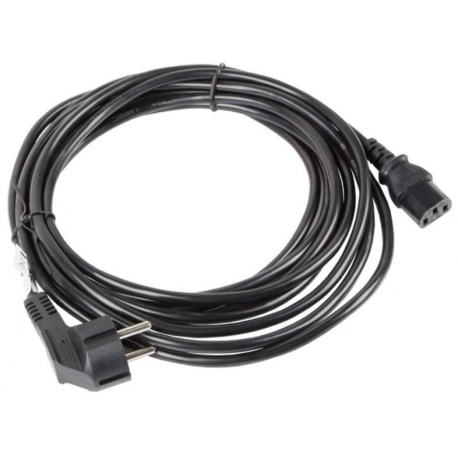 Lanberg - Power cable - CEI 23-16 / VII  /  CEE 7 / 3 (SCHUKO) to IEC 60320 C13 - 10 A - 5 m - black - 1