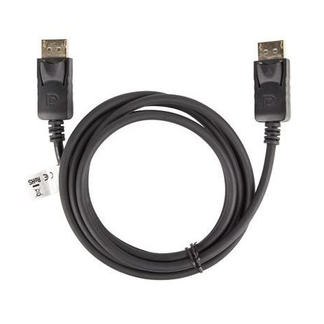 Lanberg - DisplayPort cable - DisplayPort (M) to DisplayPort (M) - DisplayPort 1.2 - 300 V - 1.8 m - 4K support - black - 3