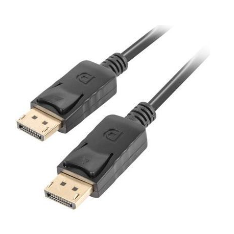 Lanberg - DisplayPort cable - DisplayPort (M) to DisplayPort (M) - DisplayPort 1.2 - 300 V - 3 m - 4K support - black - 0