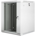 Lanberg - Rack cabinet - wall mountable - grey, RAL 7035 - 15U - 19"
