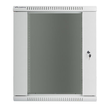 Lanberg - Rack cabinet - wall mountable - grey, RAL 7035 - 15U - 19" - 1