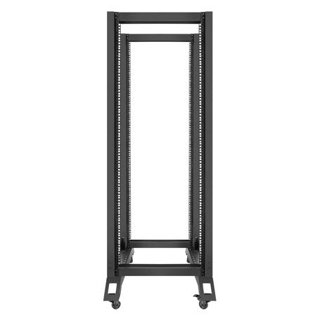 Lanberg - Rack open frame - black, RAL 9004 - 32U - 19" - 1
