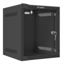 Lanberg - Rack cabinet - wall mountable - black, RAL 9004 - 6U - 10"