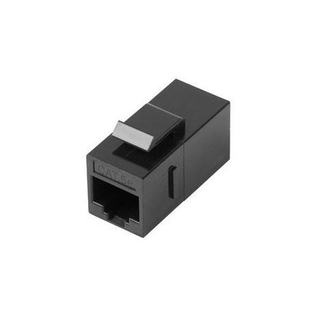 Lanberg - Keystone coupler - RJ-45 (F) to RJ-45 (F) - UTP - CAT 5e - black - 0