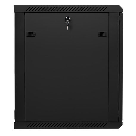 Lanberg - Rack cabinet - wall mountable - black, RAL 9004 - 15U - 19" - 3