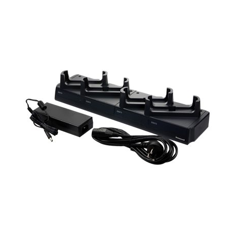 Honeywell Charge Base - Handheld charging stand + power adapter - output connectors: 4 - for ScanPal EDA70, EDA71 - 0