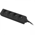 Lanberg - Power strip - input: CEE 7 / 7 - output connectors: 4 (CEE 7 / 5) - 1.5 m cord - black